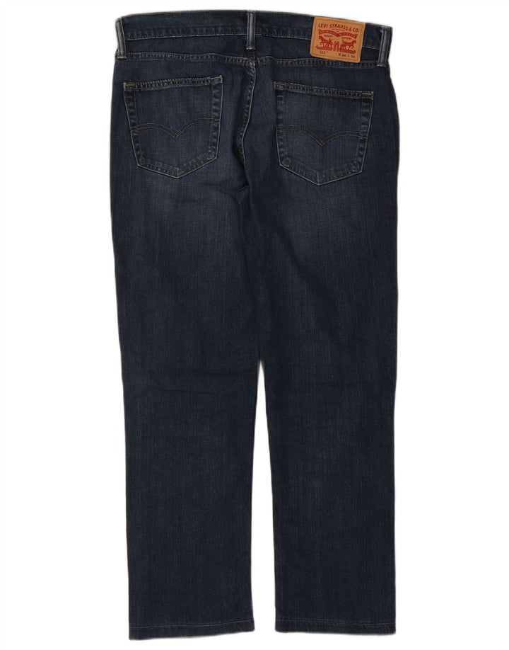 LEVI'S Herre 511 Slim Jeans W34 L28 Blå Bomuld