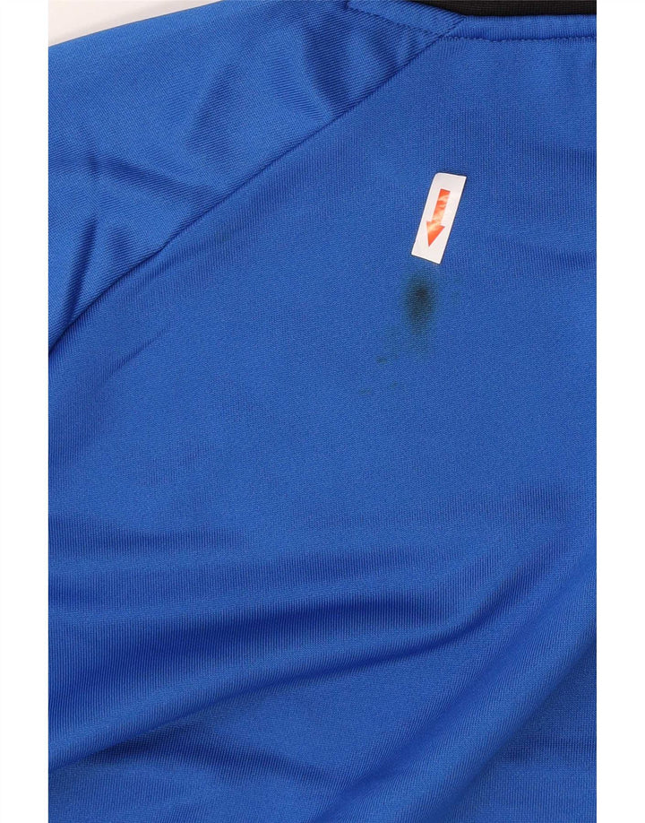 Kappa Herre Grafisk Sweatshirt Jumper 2XL Blå Colourblock Polyester
