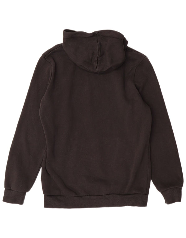 Puma Graphic Hoodie Jumper UK 10 Small Black Bomuld