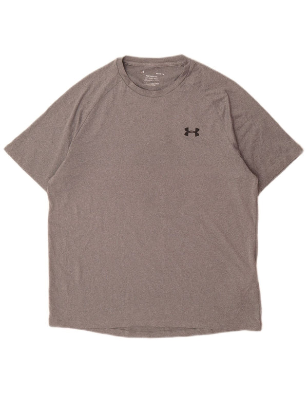 Under Armour Herre T-Shirt Top Medium Grå Polyester