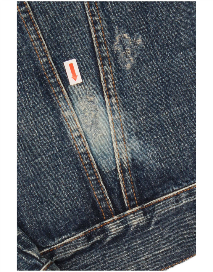 Meltin' Pot Herre denimjakke Stor blå bomuld