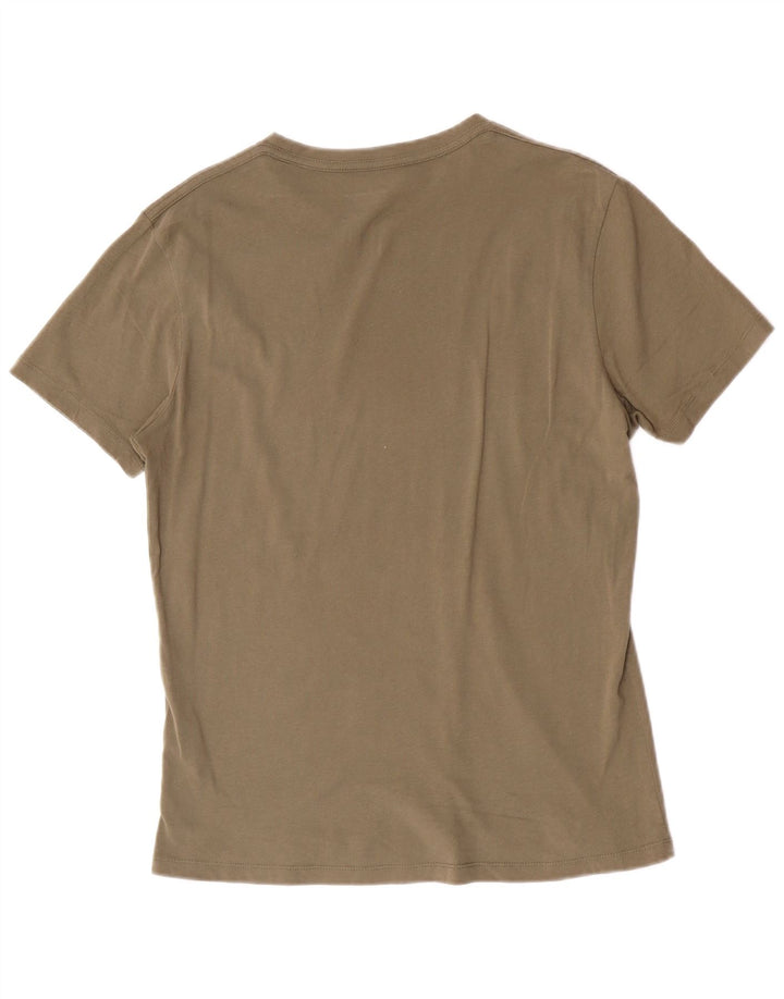 All Saints Herre Regular Fit T-Shirt Top Medium Grøn Bomuld