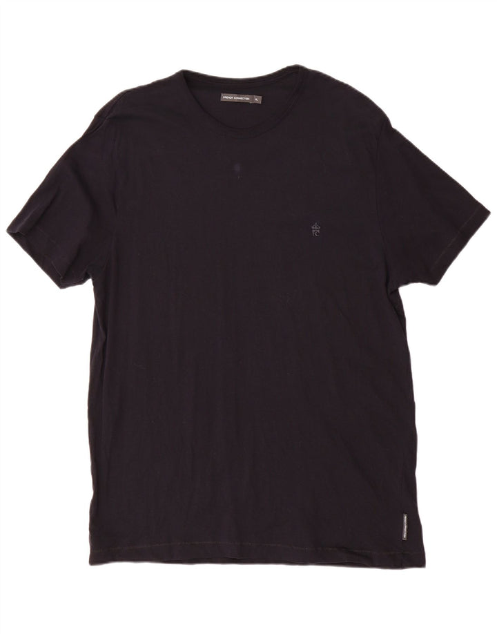 French Connection Herre T-Shirt Top XL Sort Bomuld