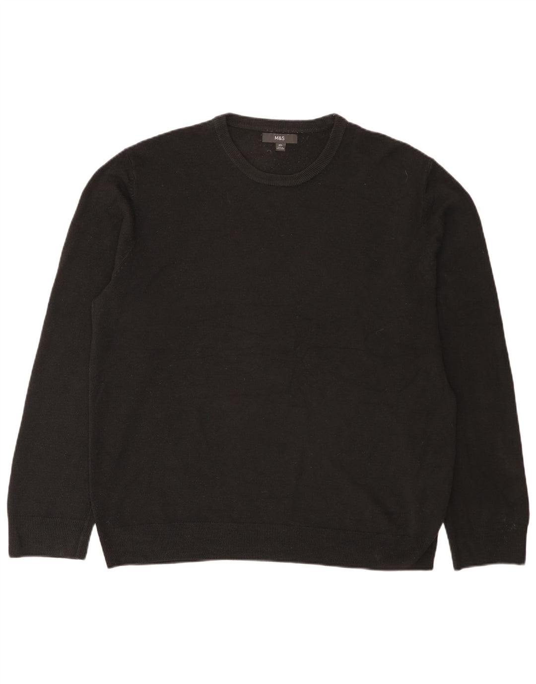 Marks & Spencer Herretrøje med rund hals 2XL sort akryl