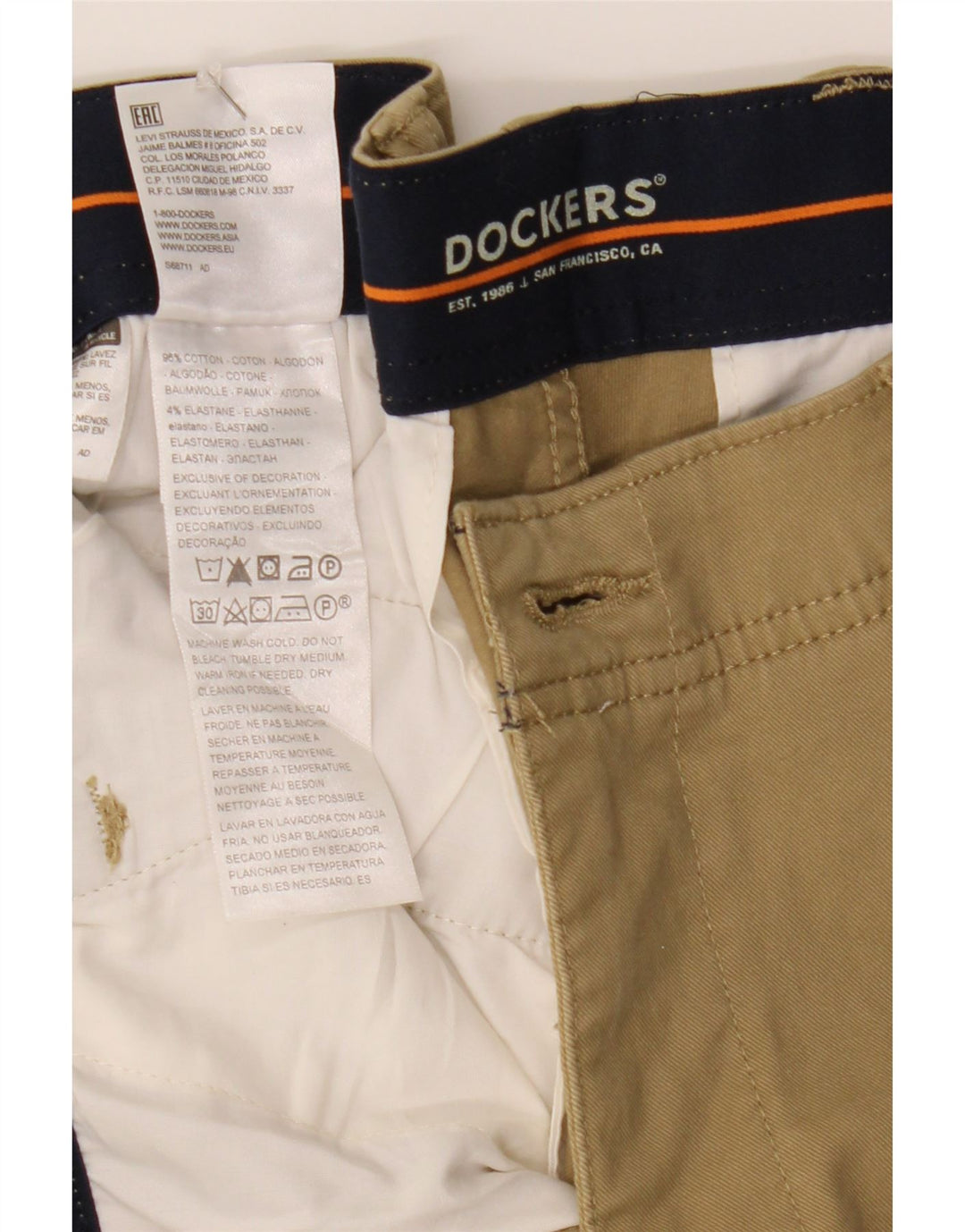 DOCKERS Mens Casual Shorts W30 Medium Beige Cotton Vintage Dockers and Second-Hand Dockers from Messina Hembry 