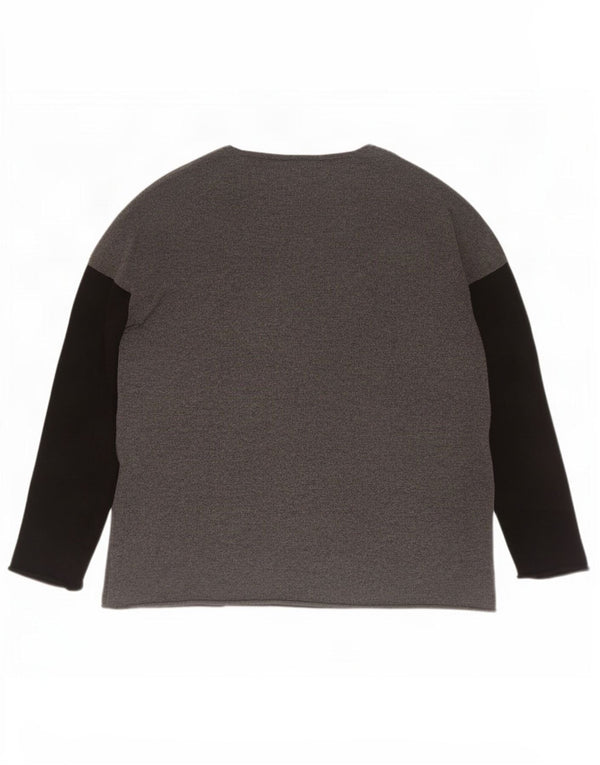 The White Company Dame Boat Neck Jumper Sweater UK 14 Medium Grey
