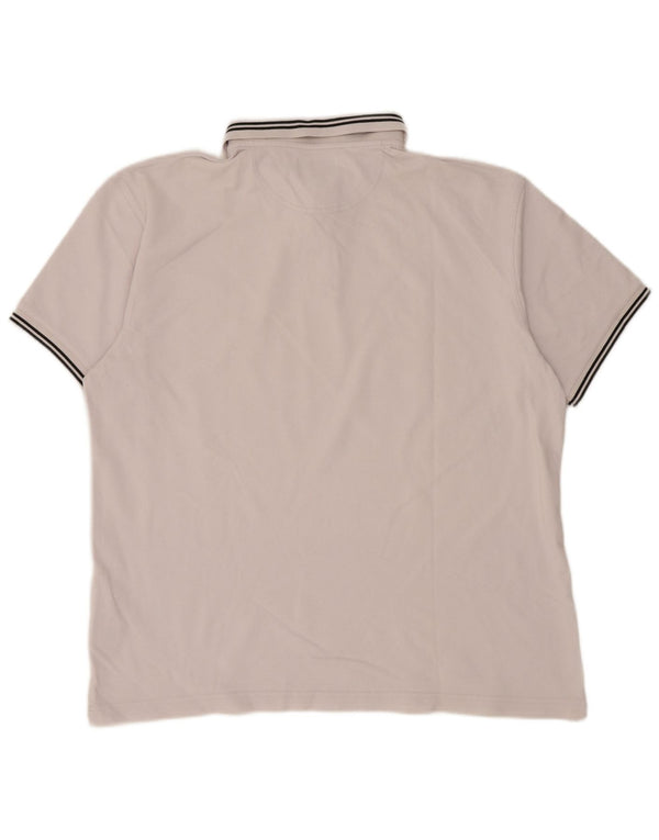 BARBOUR Herre poloshirt 2XL Hvidstribet bomuld
