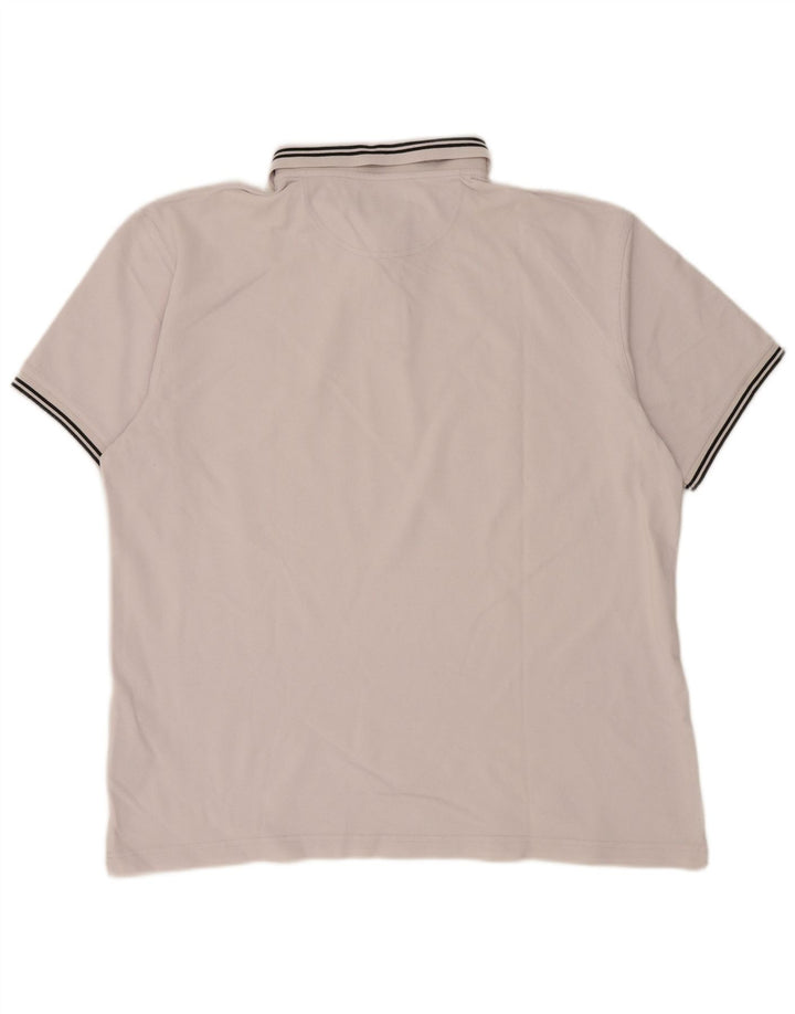 BARBOUR Herre poloshirt 2XL Hvidstribet bomuld