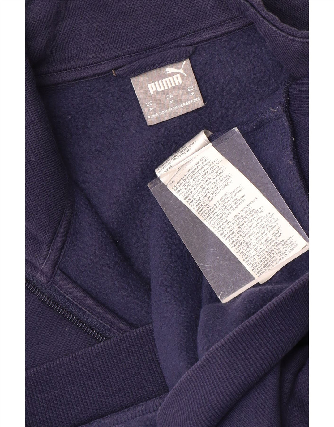 PUMA Træningsdragt til mænd Topjakke Medium Navyblå Bomuld