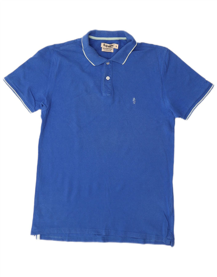REFRIGUE Poloshirt til mænd Medium Blå Bomuld