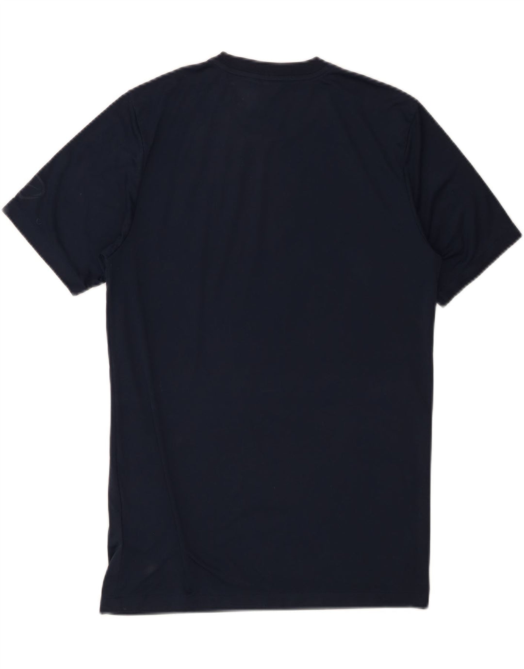 NIKE Mens Dri Fit Graphic T-Shirt Top Medium Navy Blue Polyester