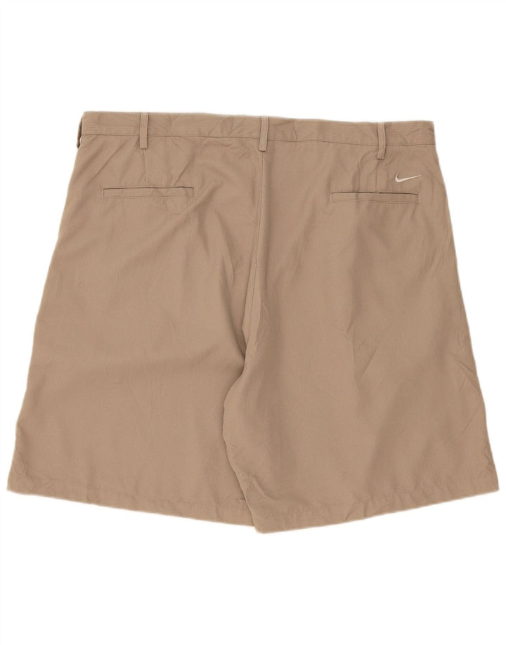 Nike Herre Dri Fit Pegged Chino Shorts W42 2XL Beige Polyester
