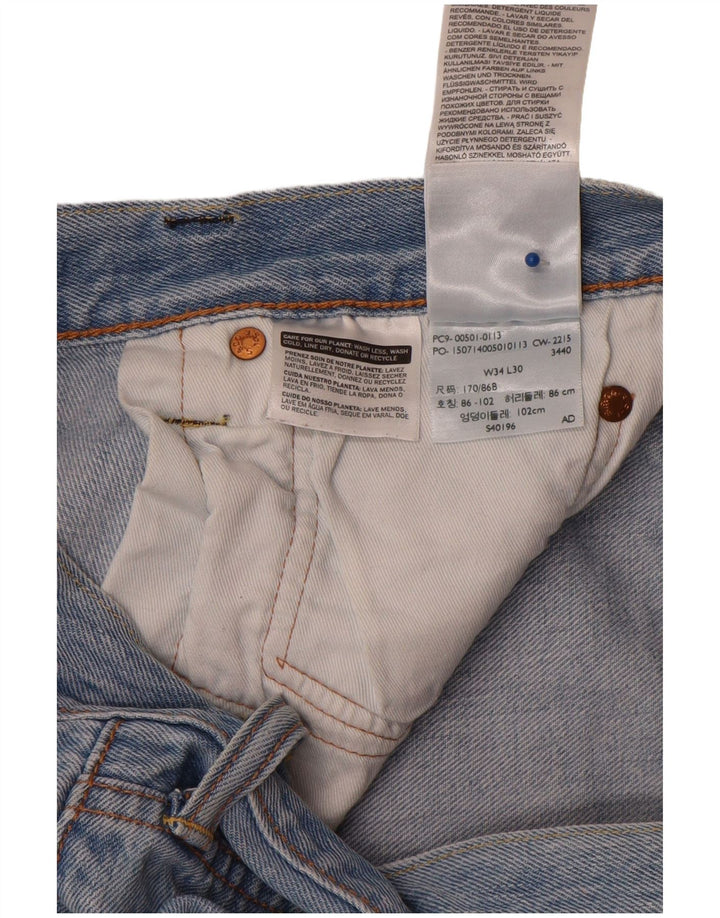 Levi's Straight Jeans til mænd W34 L30 blå bomuld