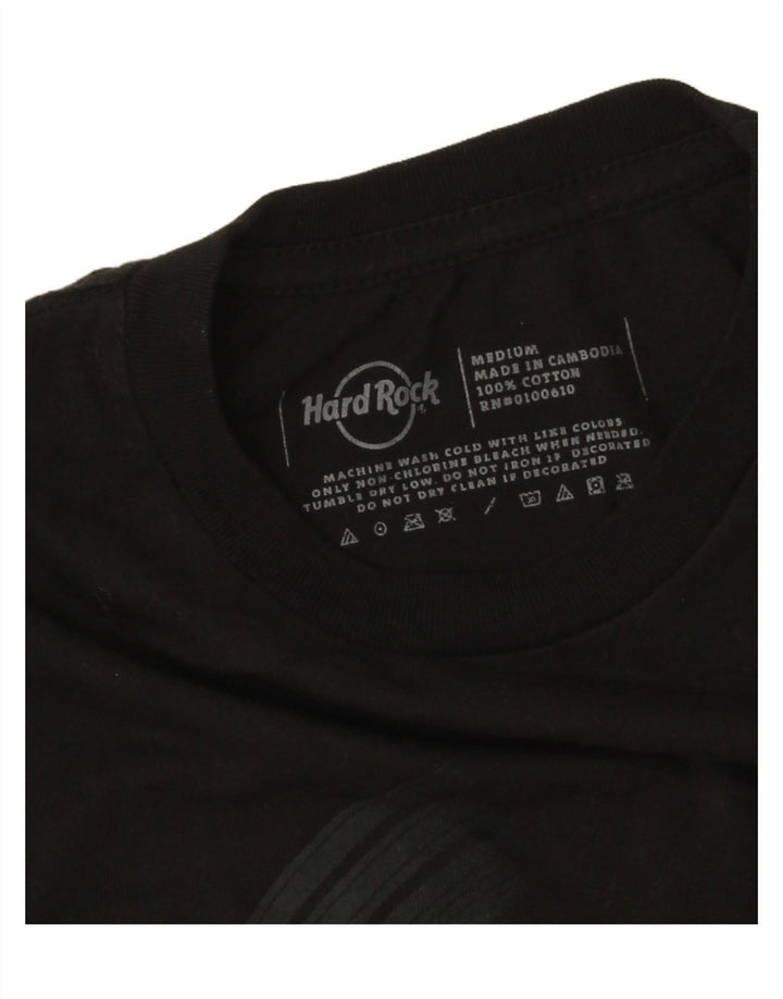 HARD ROCK CAFE Mens Florence Graphic T-Shirt Top Medium Black Cotton Vintage Hard Rock Cafe and Second-Hand Hard Rock Cafe from Messina Hembry 
