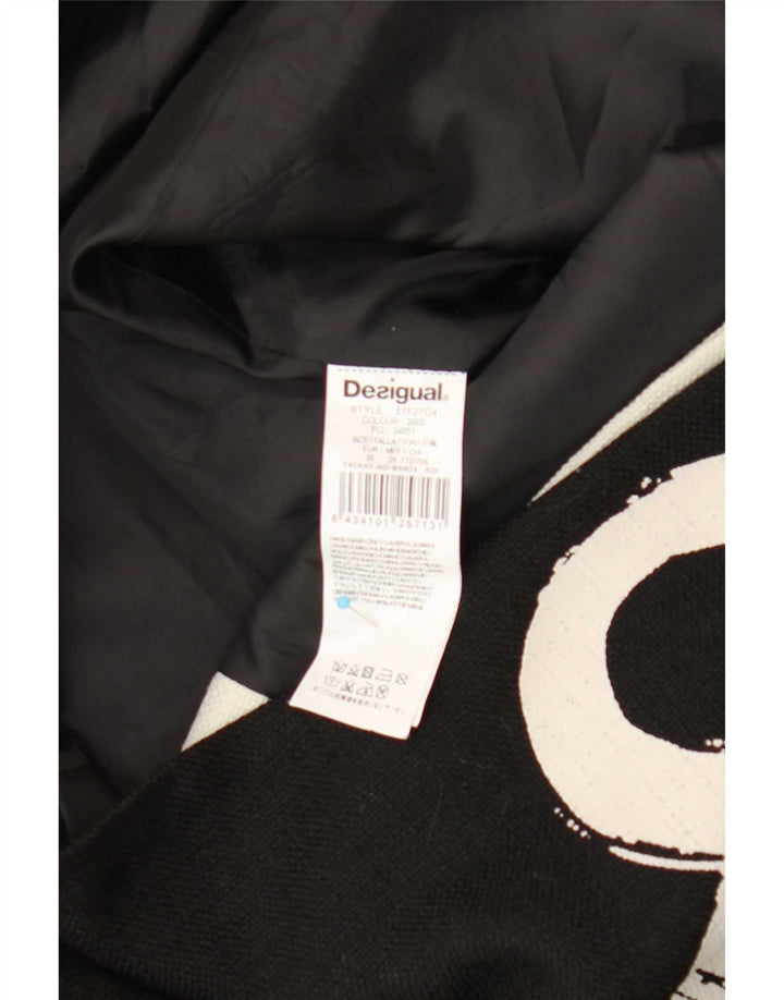 Desigual Womens Wrap Mini-nederdel EU 38 Medium W28 Black Floral Modern