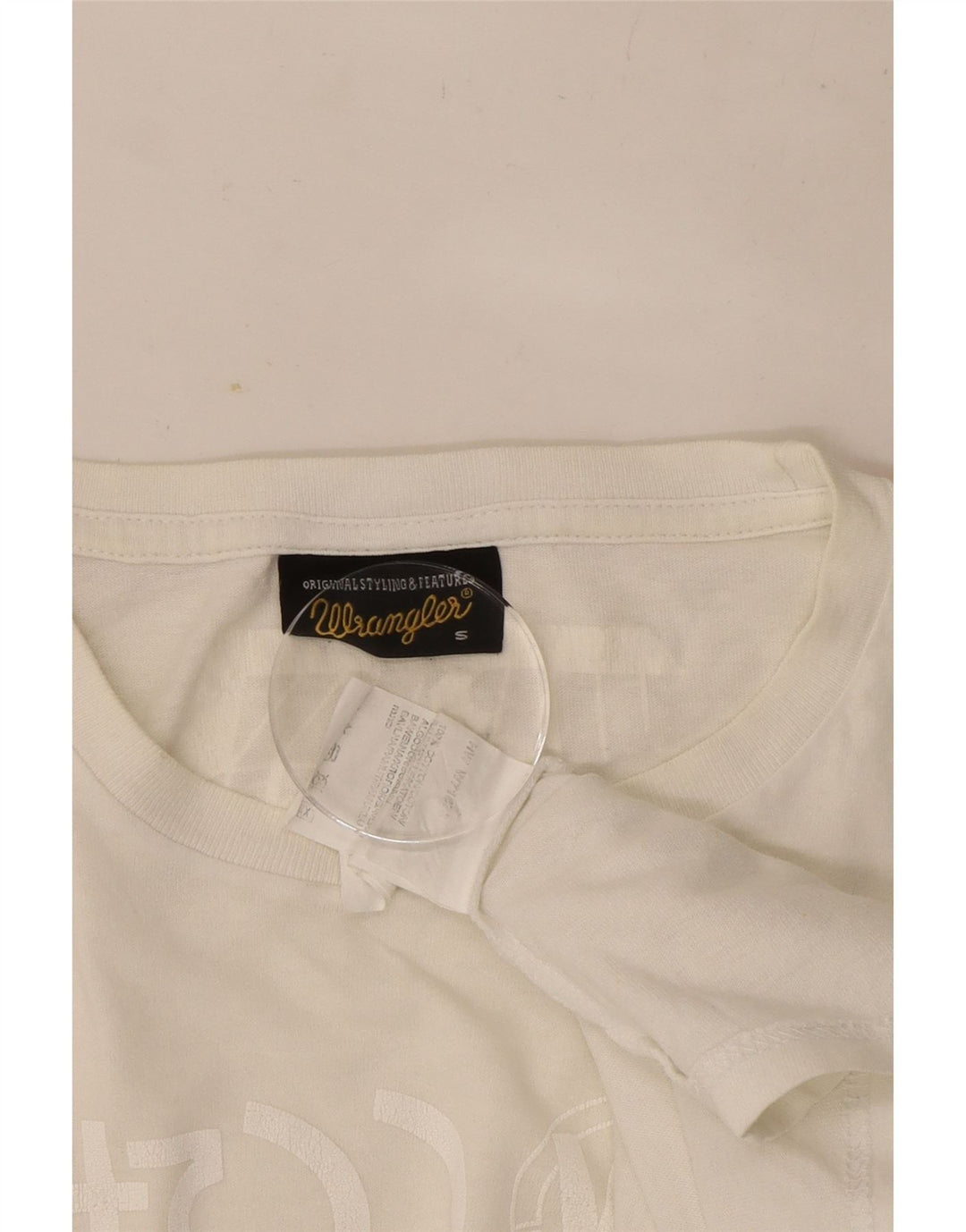 Wrangler Herre grafisk top langærmet lille grå bomuld