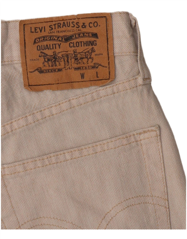 Levi's denimshorts til kvinder W29 Medium Off White