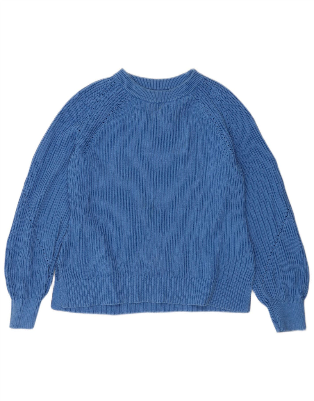 Gant Dame Boat Neck Jumper Sweater UK 14 Medium Blue Bomuld