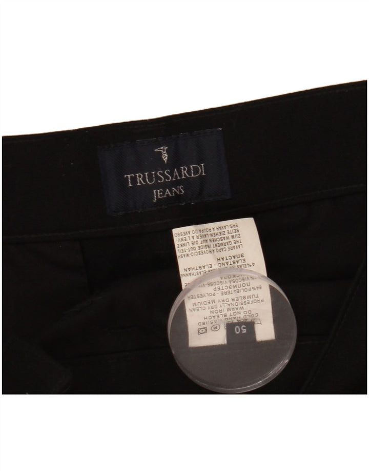 Trussardi Herre Lige Casual Bukser IT 50 Large W32 L34 Sort Polyester