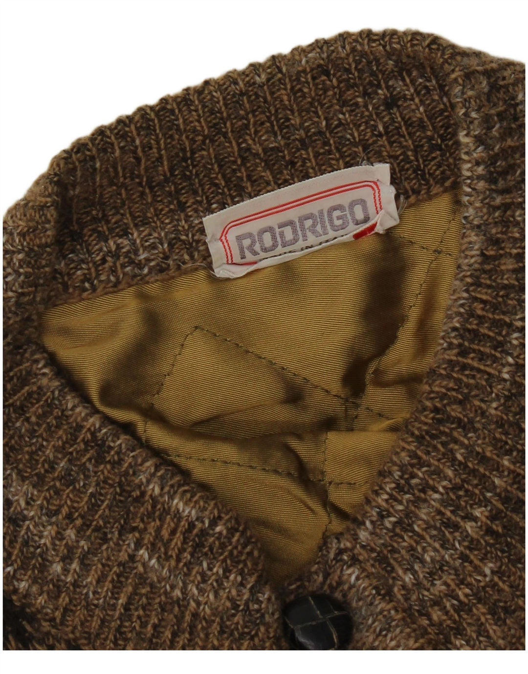 Rodrigo Herre Cardigan Sweater XL Brun Geometrisk