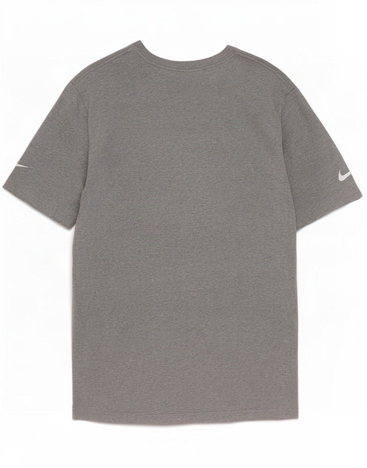 Nike Herre New England Patriots Grafisk T-shirt Top Medium Grey Flecked