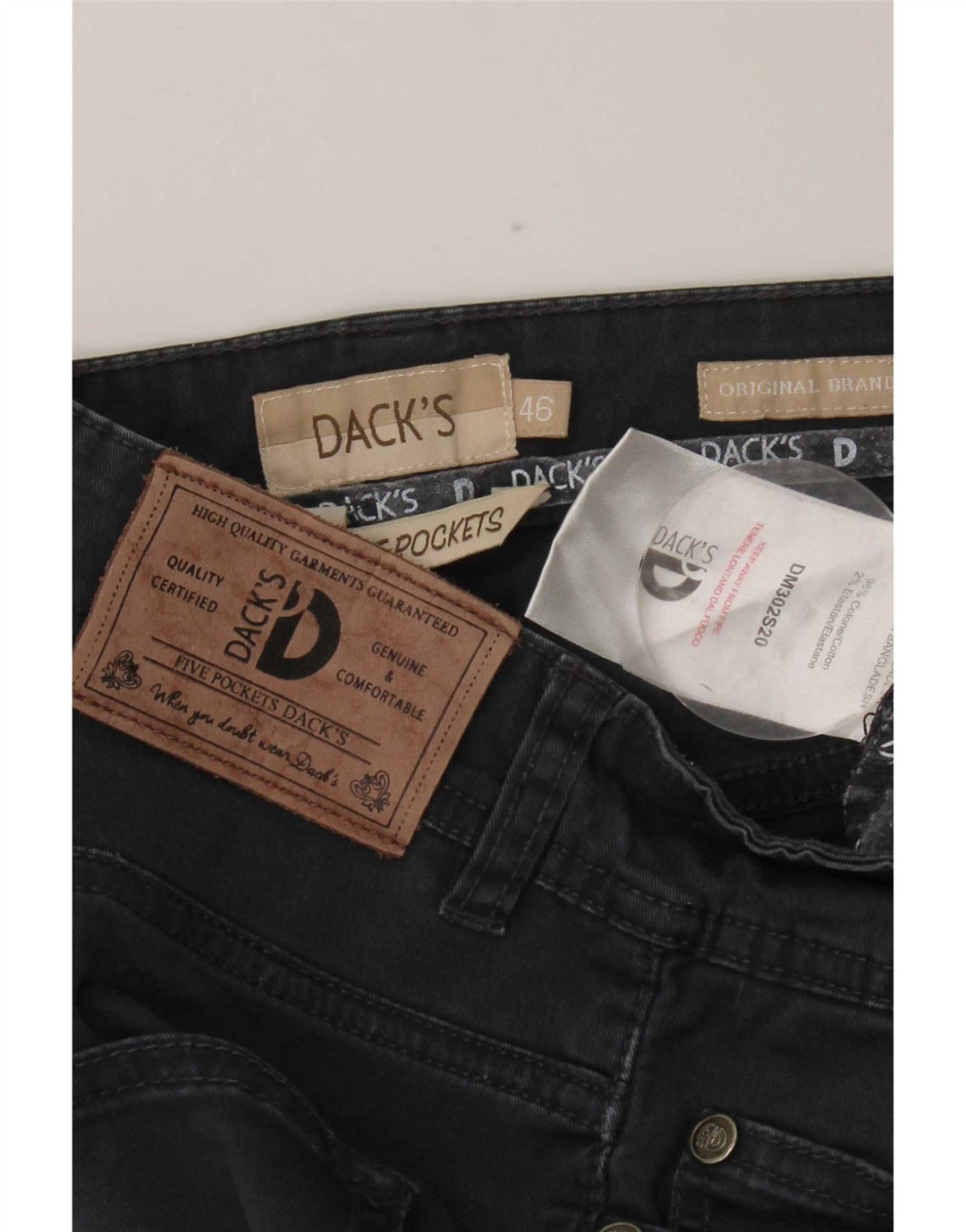 Dacks Slim Jeans til mænd IT 46 Small W30 L31 Marineblå Bomuld