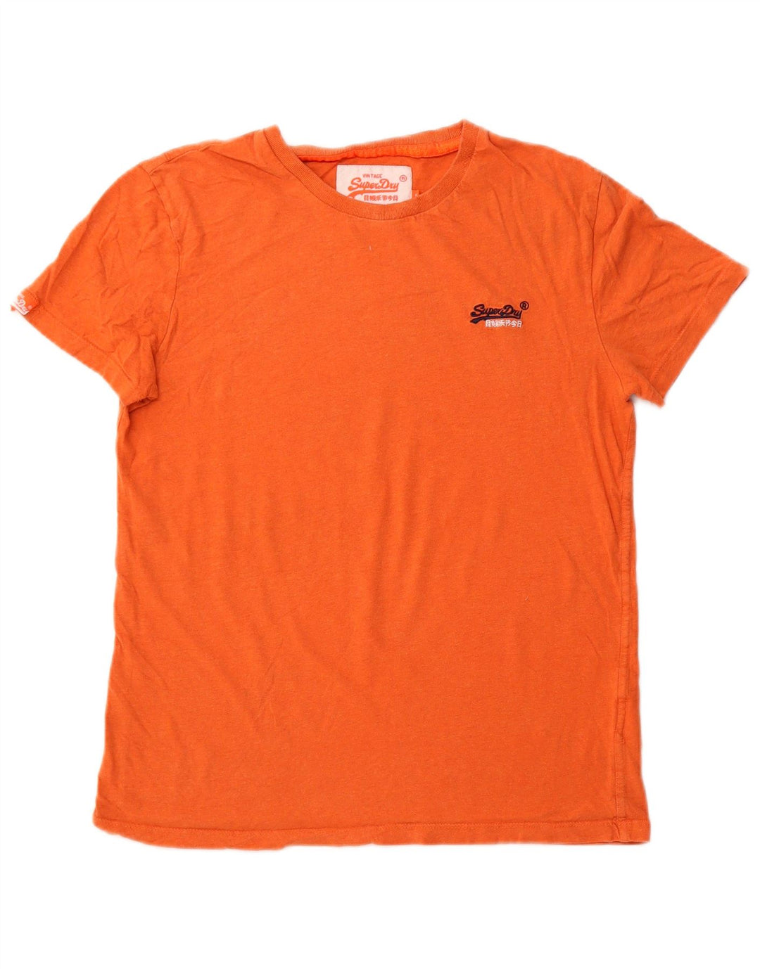Superdry Grafisk T-shirt top til mænd, lille orange bomuld