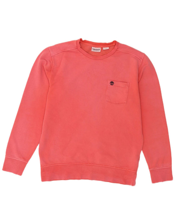 Timberland Herre Sweatshirt Jumper Medium Rød Bomuld