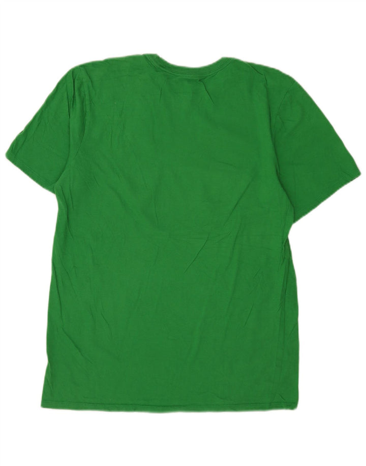 Nike Herre Athletic Cut Grafisk T-Shirt Top Medium Grøn Bomuld