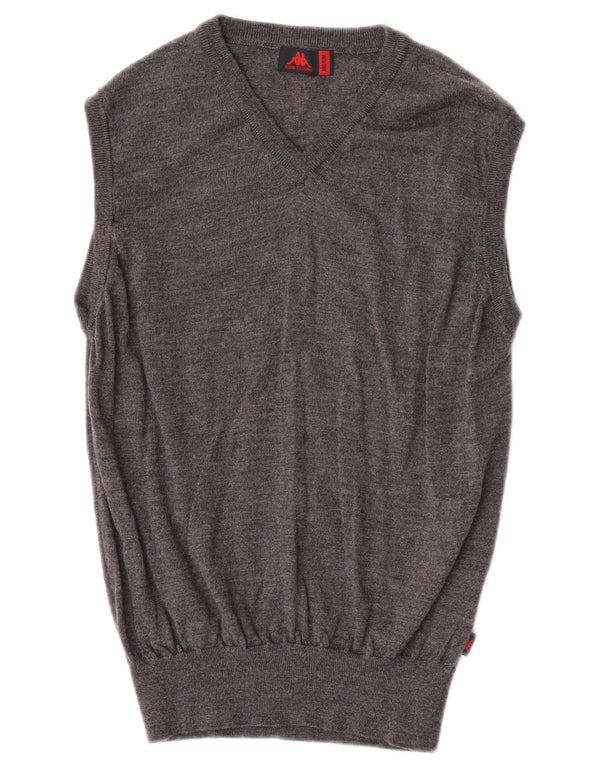 Kappa Vest Tank Top Medium Grey Flecked Wool