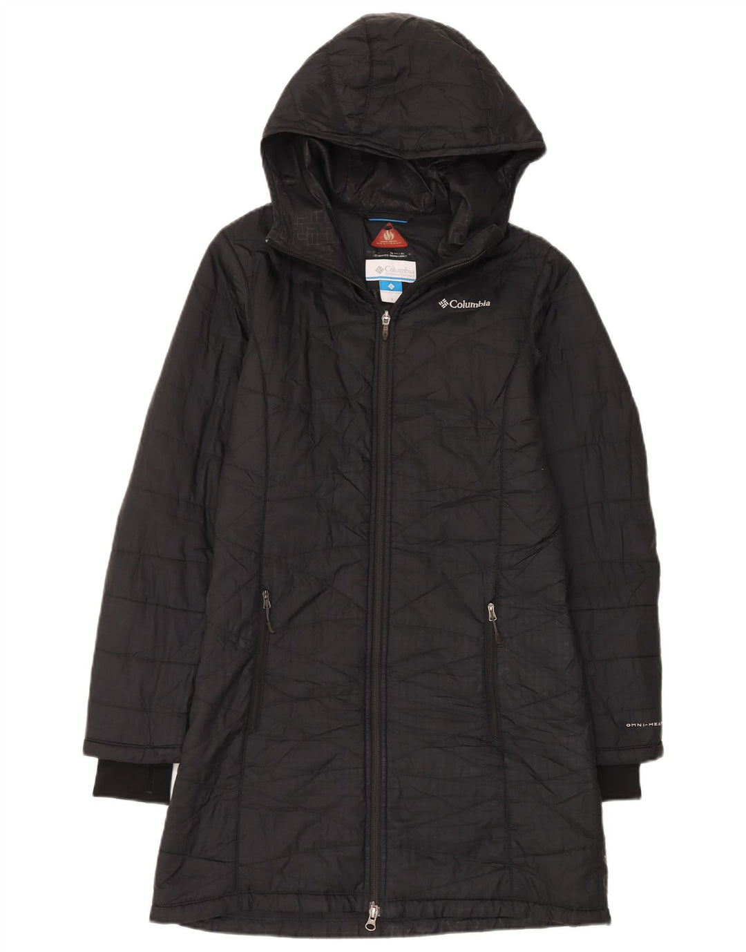 Columbia Womens Omni-Shield hættepolstret frakke UK 10 Lille sort polyester