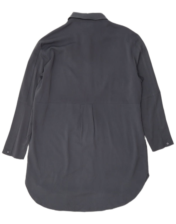 French Connection Womens Oversized Shirt Dress UK 10 Small Grå Polyester