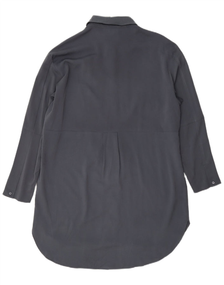 French Connection Womens Oversized Shirt Dress UK 10 Small Grå Polyester