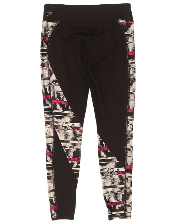 Puma Dame Leggings UK 18 XL Sort Geometrisk