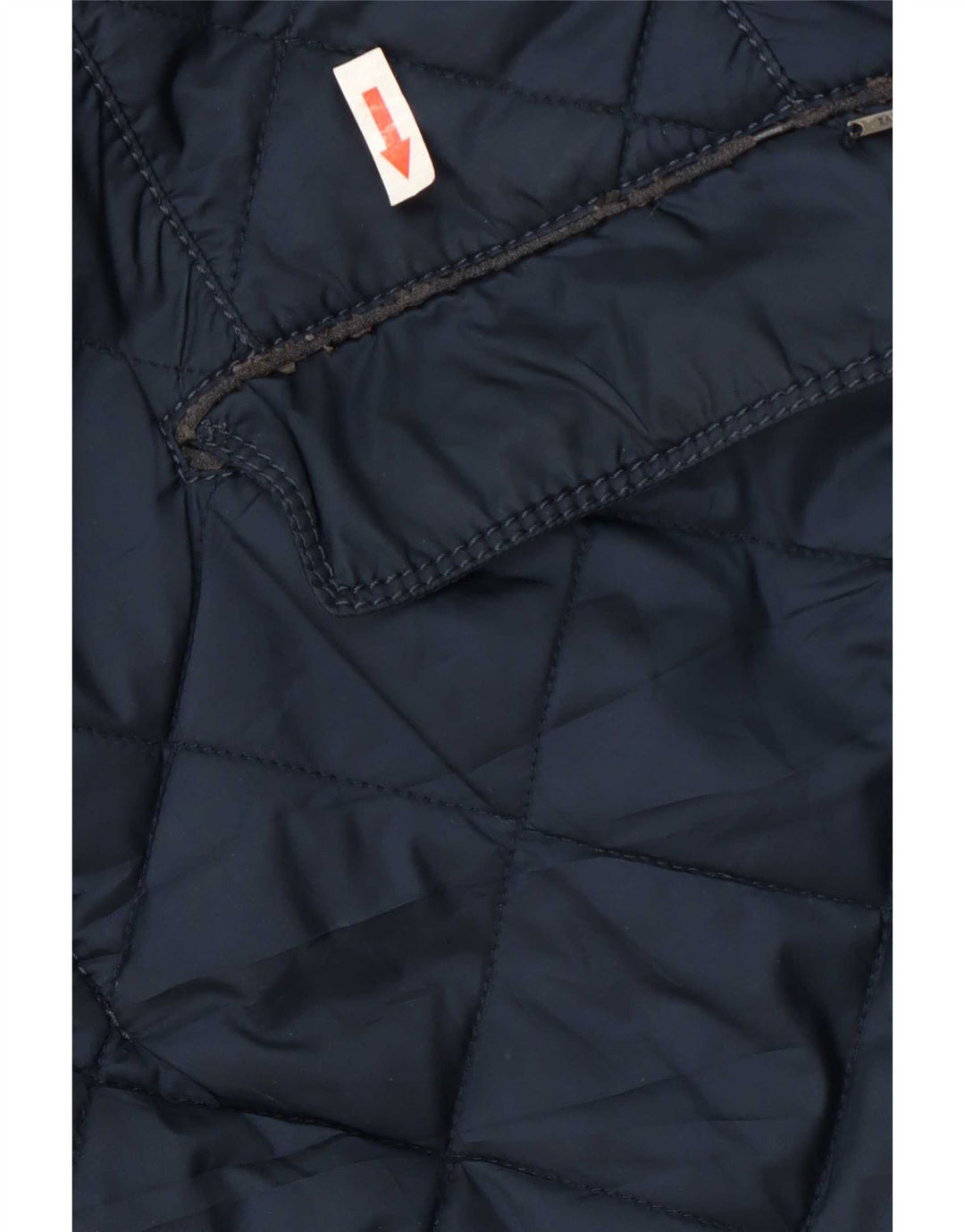 Zara Herre Quiltet Jakke UK 44 2XL Navy Blue Polyester