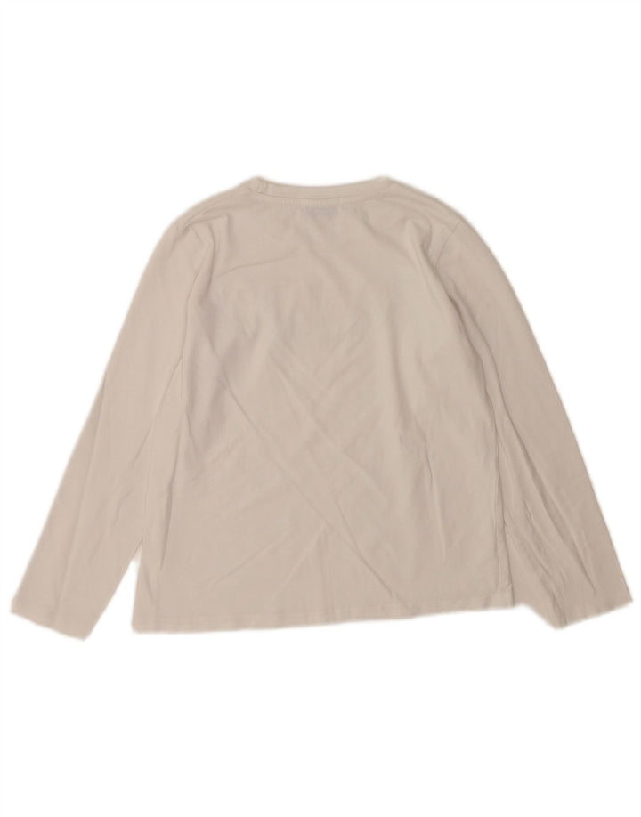 Gaelle Dame Grafisk Top Langærmet UK 6 XS Hvid