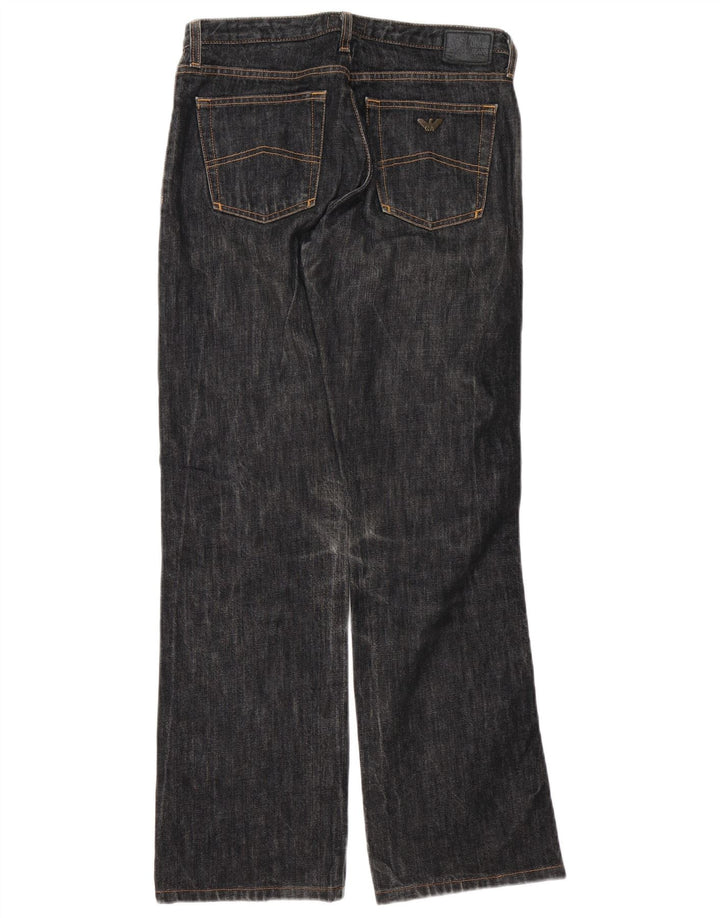 Armani Dame Straight Jeans W29 L31 Marineblå Bomuld