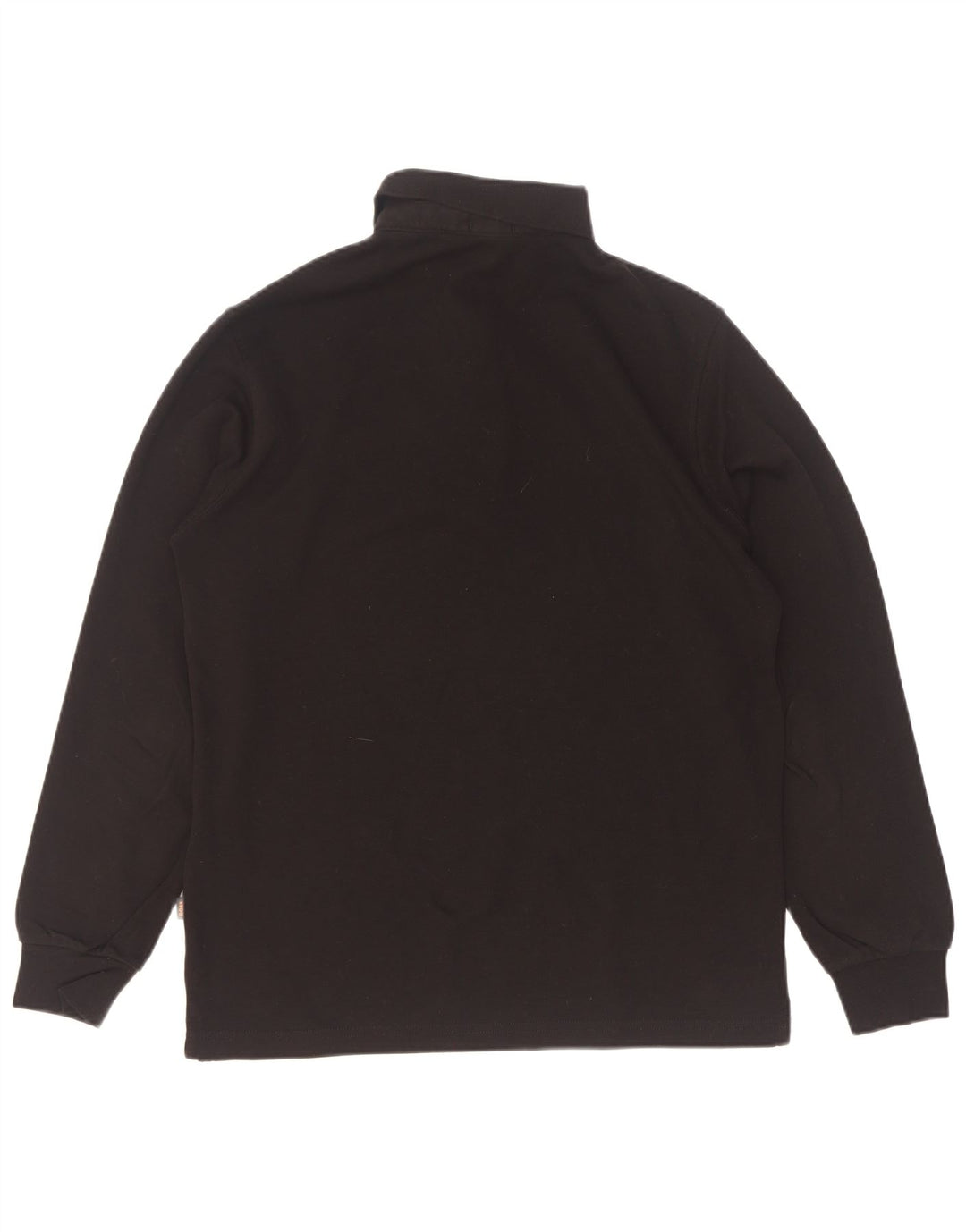 Hugo Boss Langærmet herre poloshirt med normal pasform Medium sort bomuld