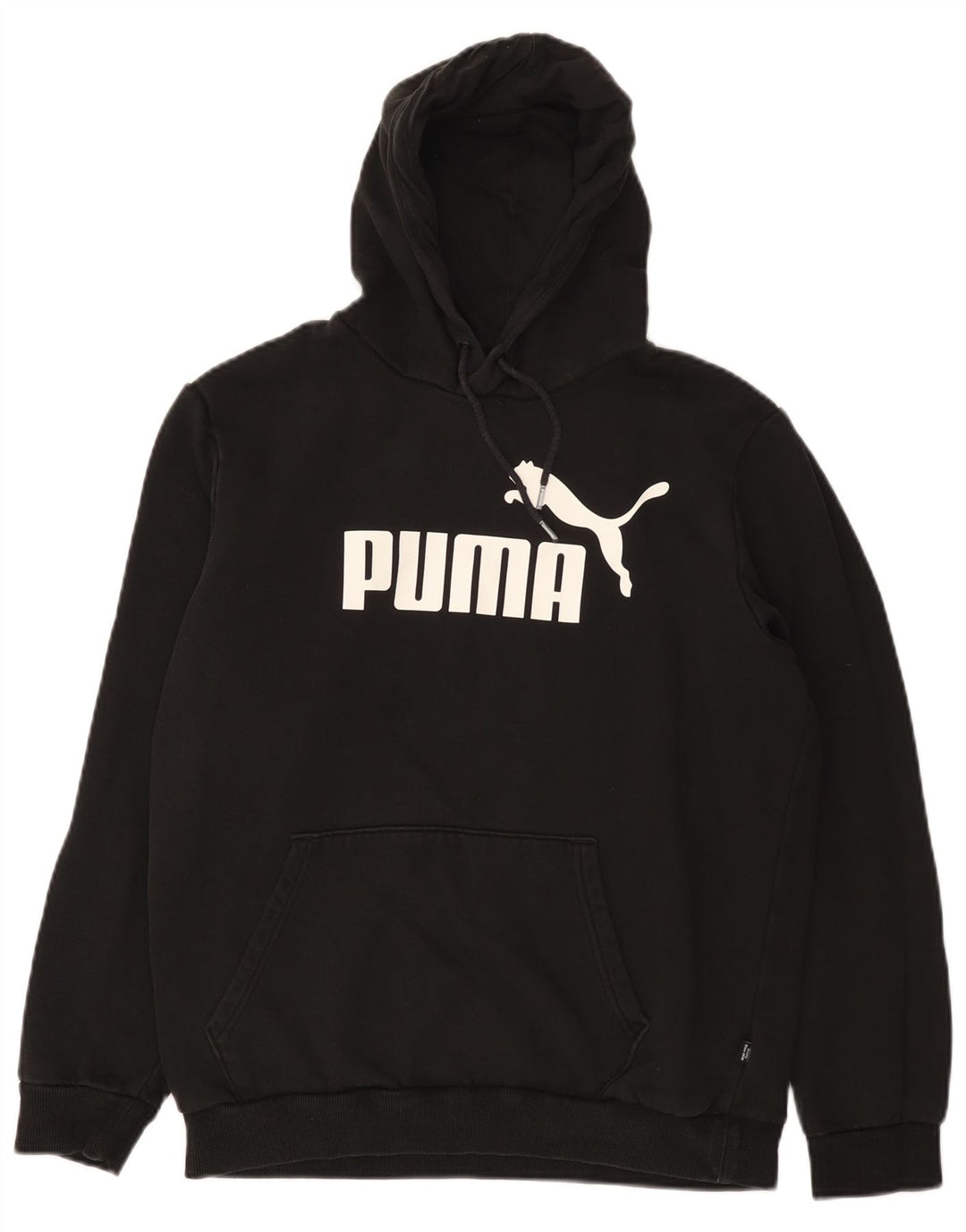Puma Grafisk hættetrøje til mænd mellem sort bomuld