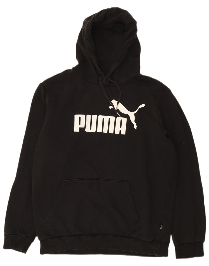 Puma Grafisk hættetrøje til mænd mellem sort bomuld