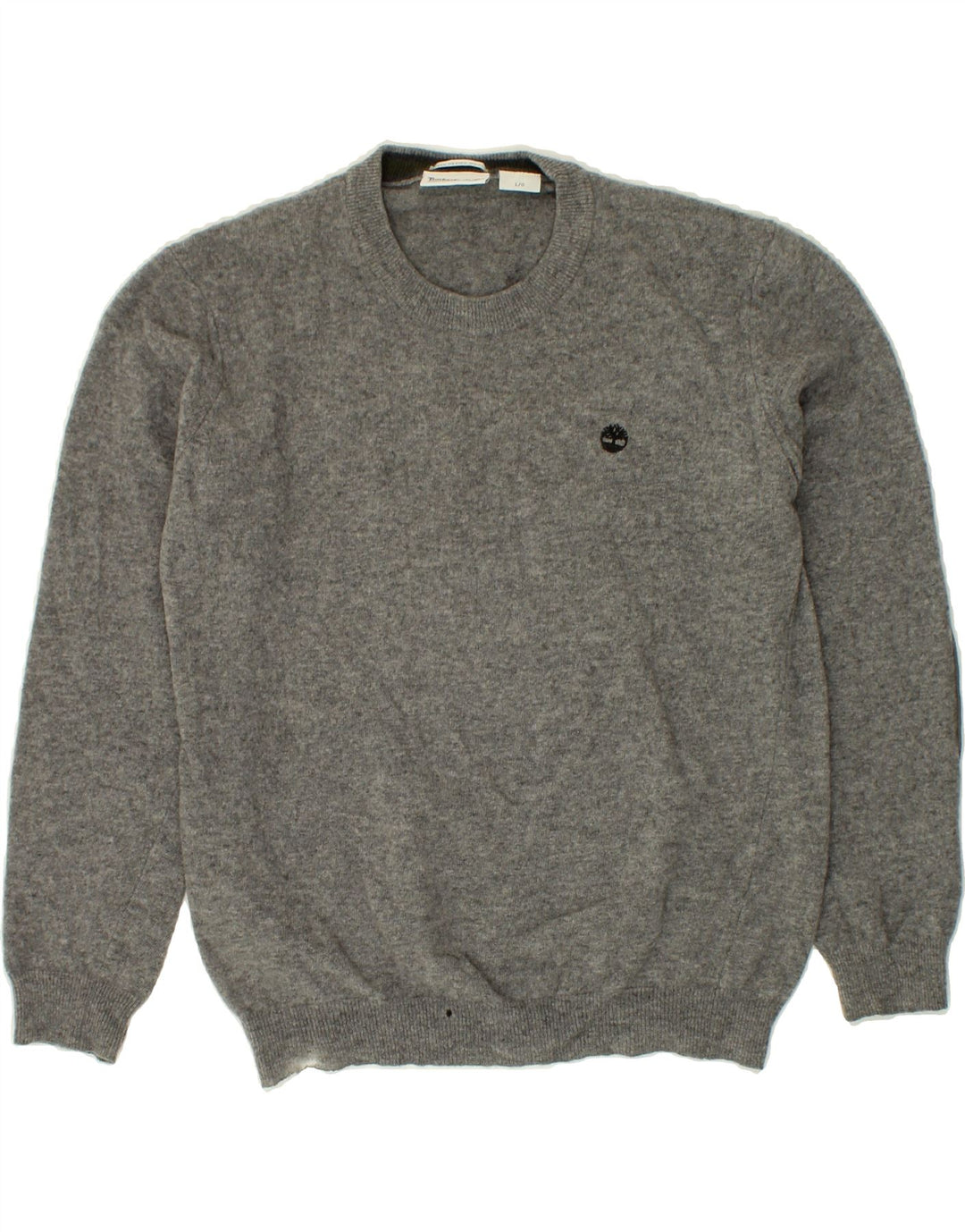 TIMBERLAND Womens Crew Neck Jumper Sweater UK 16 Large Grey Vintage Timberland and Second-Hand Timberland from Messina Hembry 