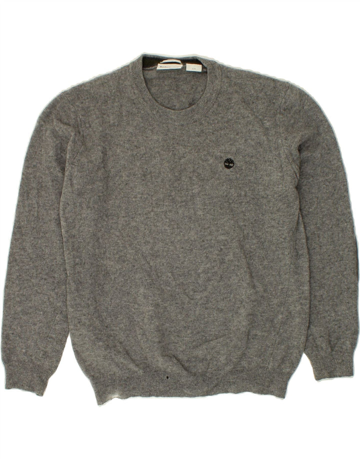 TIMBERLAND Womens Crew Neck Jumper Sweater UK 16 Large Grey Vintage Timberland and Second-Hand Timberland from Messina Hembry 