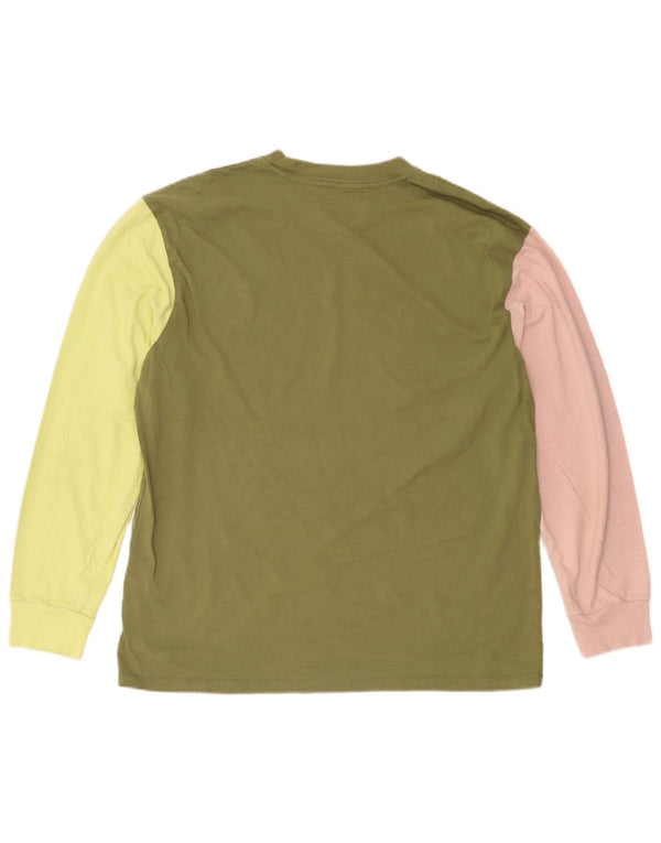 Levi's Herre Relaxed Top Langærmet Mellemgrøn Colourblock Bomuld