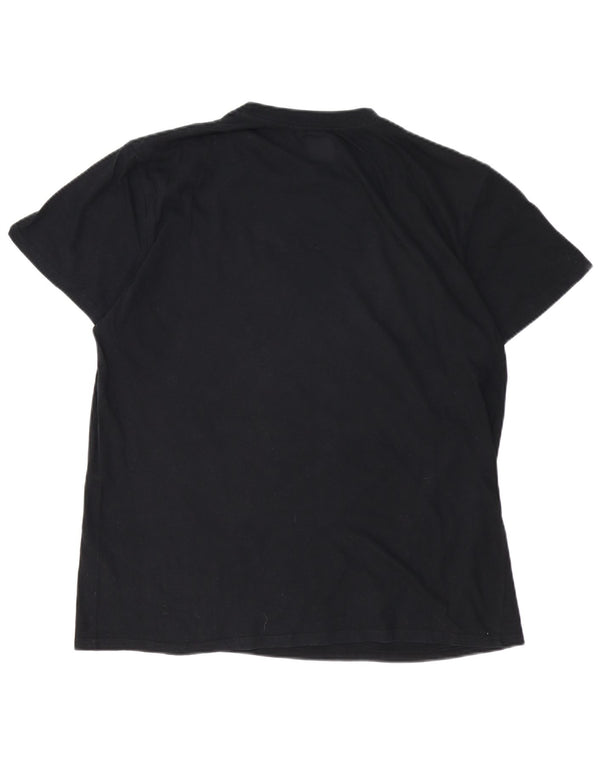 DC Herre Skræddersyet Fit Grafisk T-Shirt Top XL Sort Bomuld