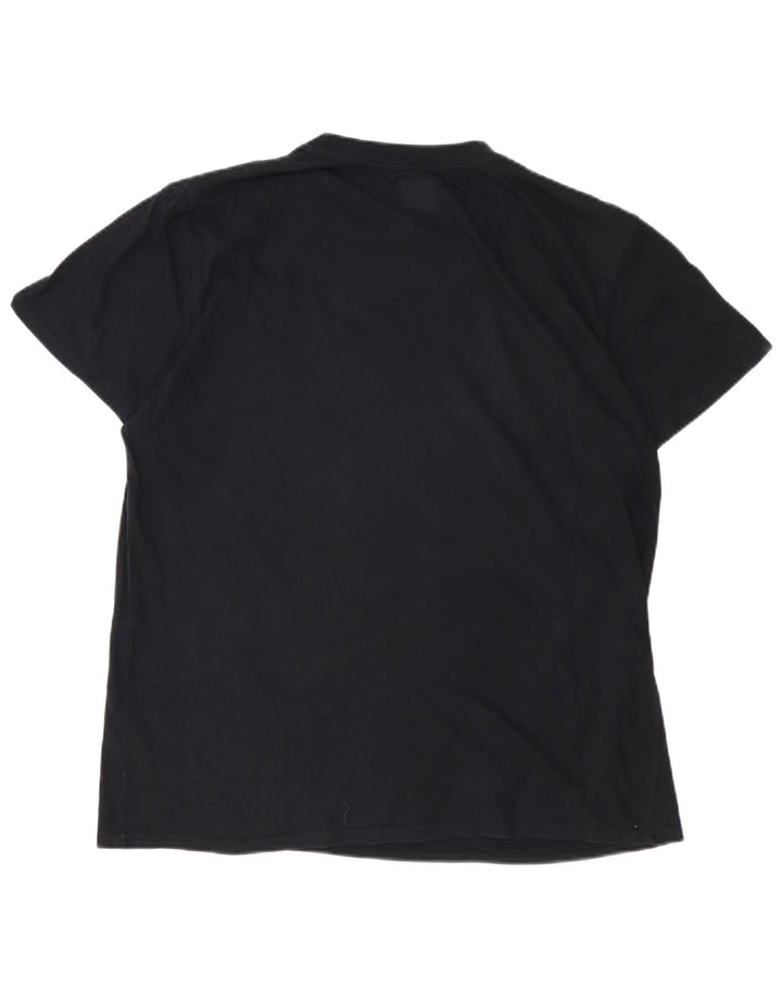 DC Herre Skræddersyet Fit Grafisk T-Shirt Top XL Sort Bomuld