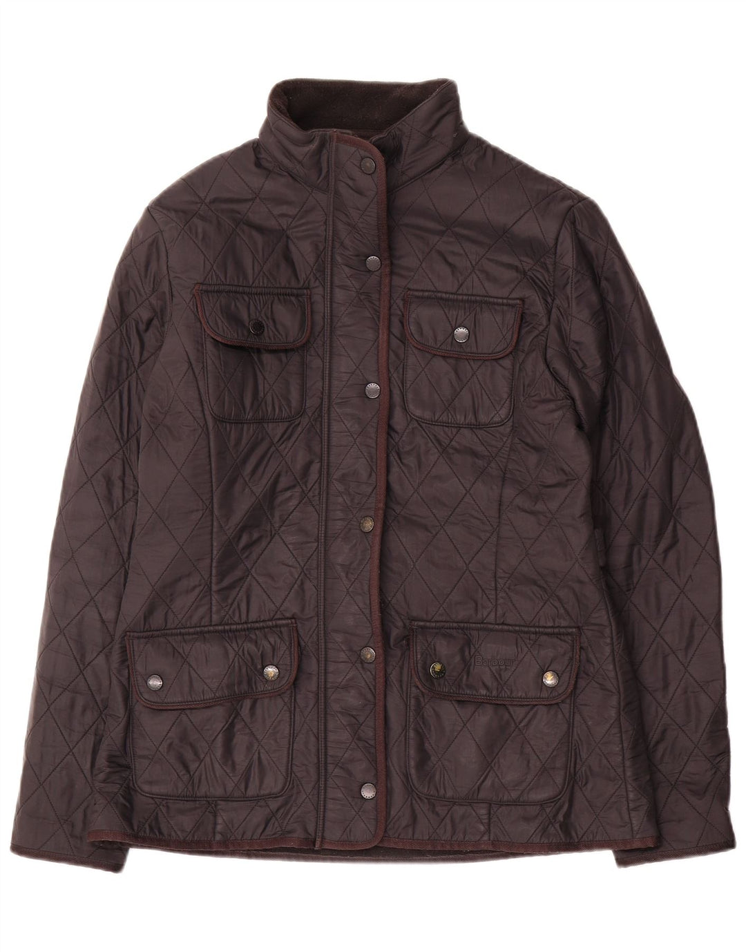 Barbour Quiltet Utility Jacket til kvinder UK 12 Medium Sort