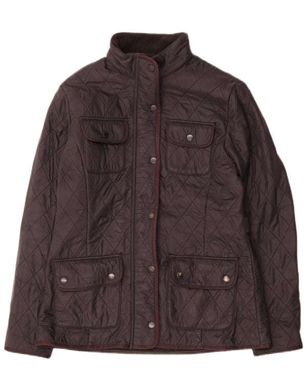Barbour Quiltet Utility Jacket til kvinder UK 12 Medium Sort