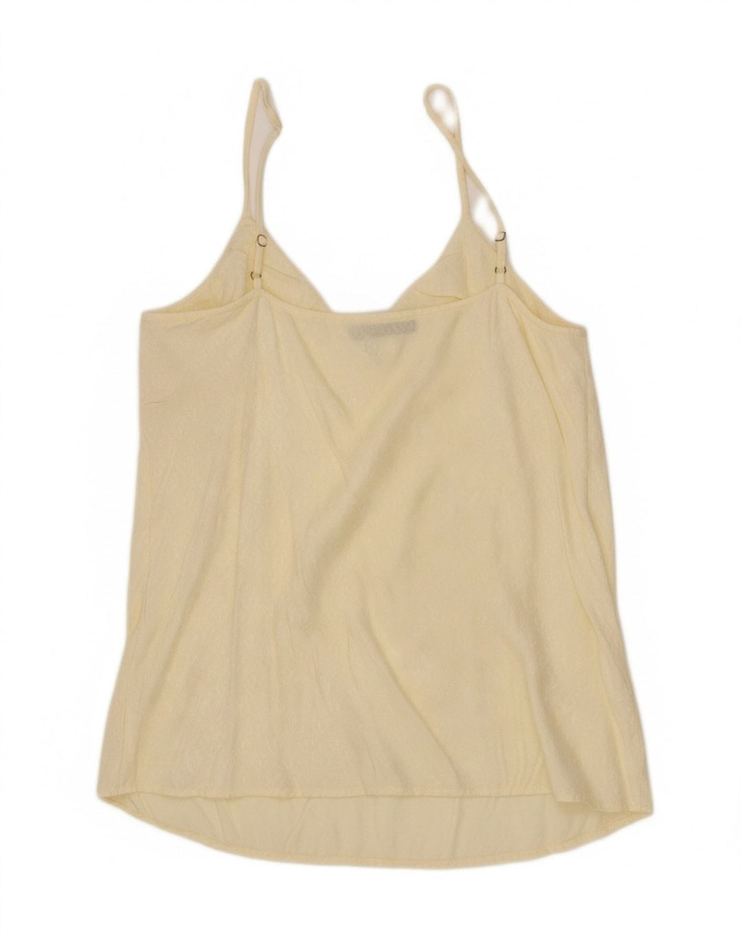 SISLEY Womens Abstract Pattern Cami Top UK 14 Large Beige Viscose Vintage Sisley and Second-Hand Sisley from Messina Hembry 