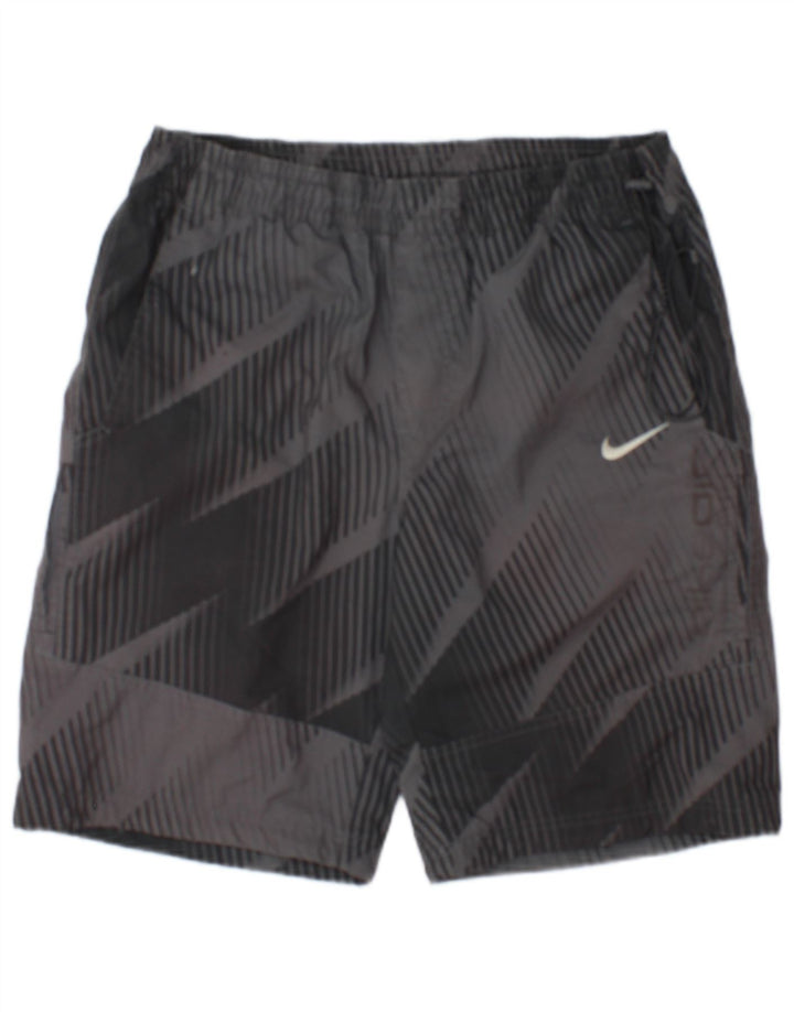 Nike Sportsshorts til mænd UK 26/28 Small Grå Geometrisk Polyester