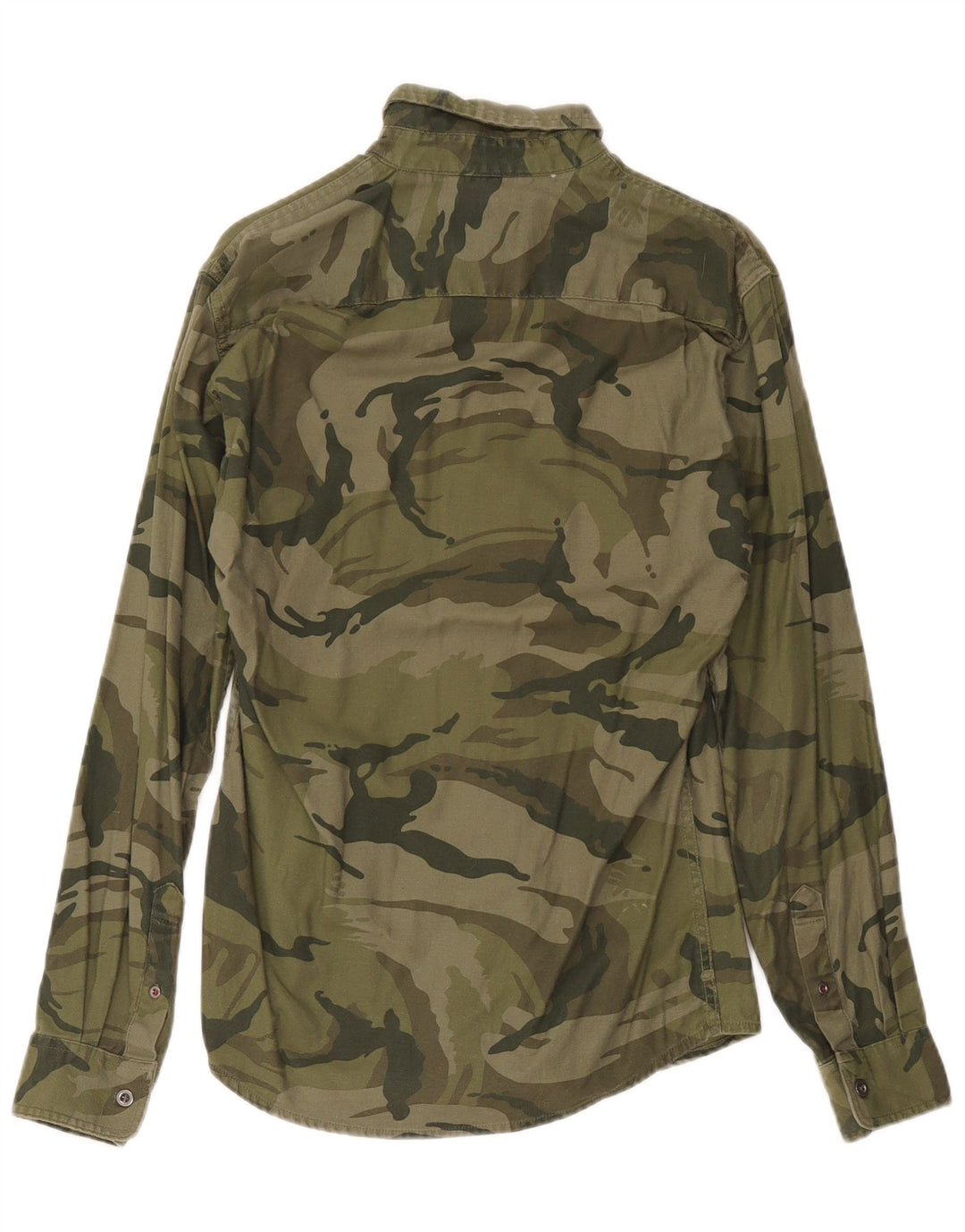Wrangler Herreskjorte Lille Khaki Camouflage Bomuld